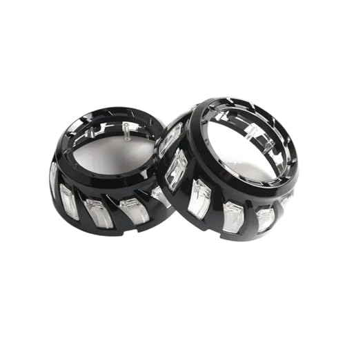 Kit ojos de ángel LED DRL dual blanco amarillo de 3 pulgadas para proyectores Hella 3R G5