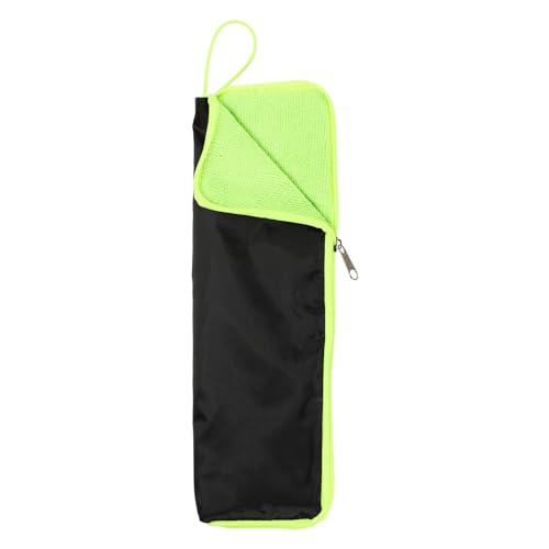 HARFINGTON Wet Umbrellas Bag 11\"x5\" Superfine Fiber Reversible Umbrellas Sleeve Cover Portable Waterproof Case for Storage Carry Travel Home Outdoor, Green
