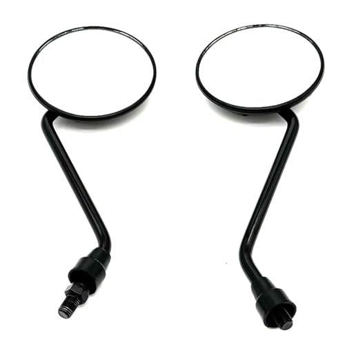 Espejos retrovisores universales de 10mm y 8mm para moto y scooter par de espejos redondos