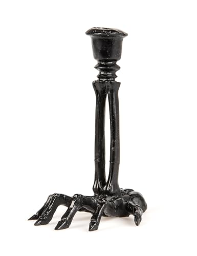 Chandelier en résine squelette noir 16 cm - Noir - Taille Unique