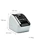 Brother QL-800 Monochrom Etikettendrucker (mit Rot-Schwarz-Druckfunktion, USB-Schnittstelle, Barcodedruck, automatische Schneideeinheit)