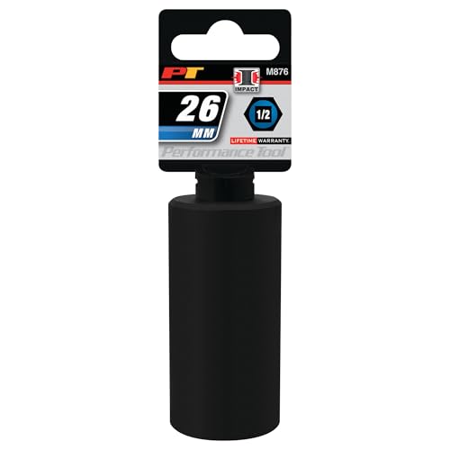 Image of Performance Tool M876 1 /2-Inch Drive 6pt Impact Socket, 26mm