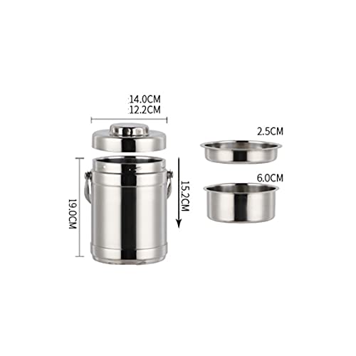 contenitore per il pranzo, Bento Boxes Portapranzo termico impilabile isolato sotto vuoto(M)