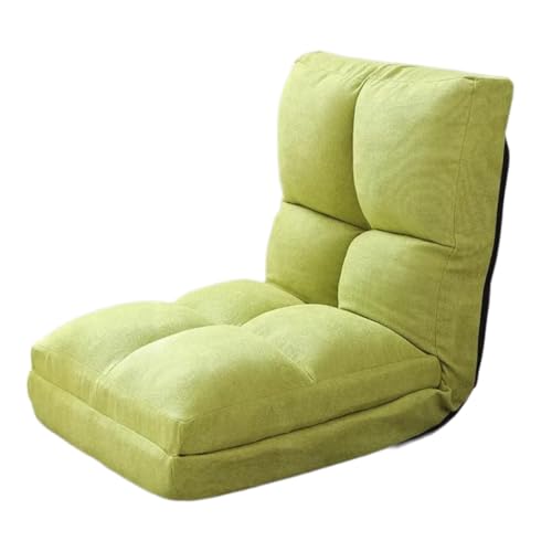 Canapé-lit réglable à 5 positions fauteuil inclinable lin vert - 2