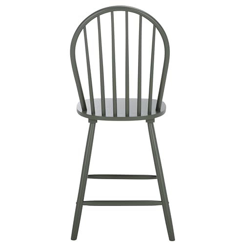 SAFAVIEH Home Collection - Butaco Omaha de madera maciza verde oscuro Windsor (BST3300B) miniatura 5