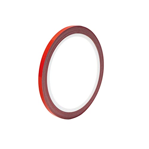 Bandes Décoratives Autocollantes Premium Pour Voitures, Motos, Bateaux, Modélisme, Adhésif Polymère Haute Performance, Habillage Automobile 10 m (S (5 mm), rouge)