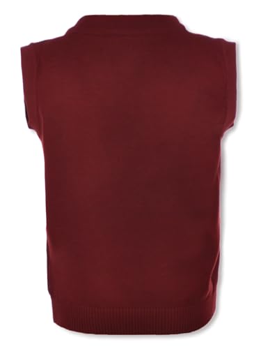 Smith's American Boys' Cardigan Vest - Burgundy, 10-124