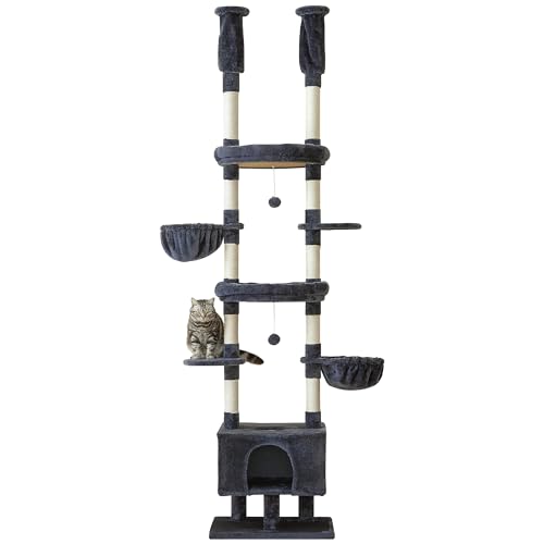 Torre para gato ajustable 7 niveles interior miniatura 1