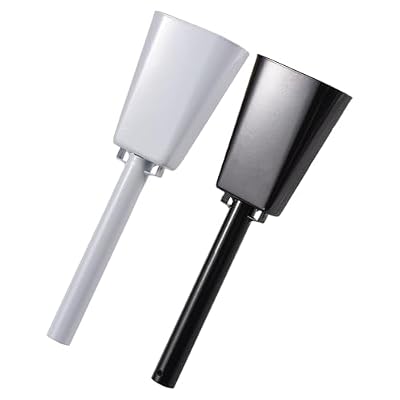 Jeffergarden 2 Pack Cowbells with Handle, Sturdy Cheering Bell for Sporting Events, Football Games or Public Markets, AttentionGrabbing, DIY Friendly, Ergonomic and Durable Musical (25x7.7x4.3cm)