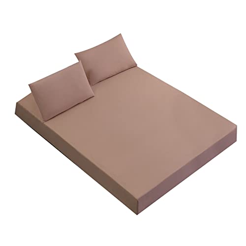 Nucelit Protector de colchón impermeable con banda elástica, funda de colchón suave, transpirable, bolsillo profundo para adultos