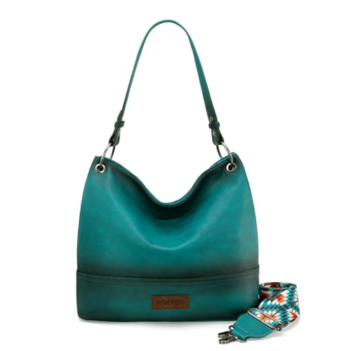 Image of Wrangler Hobo Bags for Women Vegan Leather Top Handle Shoulder Purses and Handbags