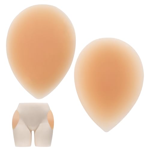 Hip Dip Pads, Silicone Butt Pads for Women, Reusable Hip Enhancer Shapewear, Self-Adhesive Butt Pad for an Instant Hourglass Figure(Skin Color)
