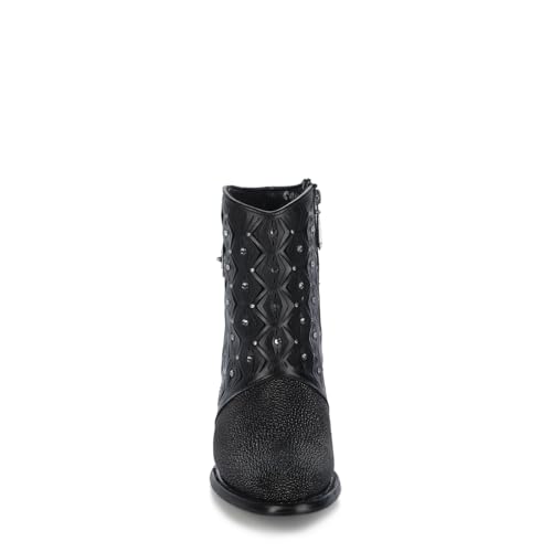 Cuadra Ankle Boots Elegance and Authenticity in Stingray Leather Black 4V15MA3