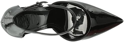 DKNY Women's Evening Veata-Slingback Pu Heeled Sandal, Black, 7 | Image 4