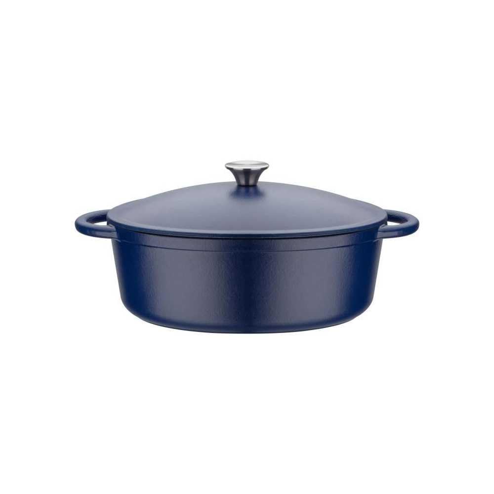 GSW Ovaler Bräter mit Deckel Blue Magic 33x26 cm