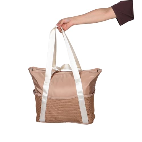 Beach Bag for Women Sandproof Tote with Generous Storage for Swim Gear Gym Clothes and Travel Essentials Durable and Mesh Design4