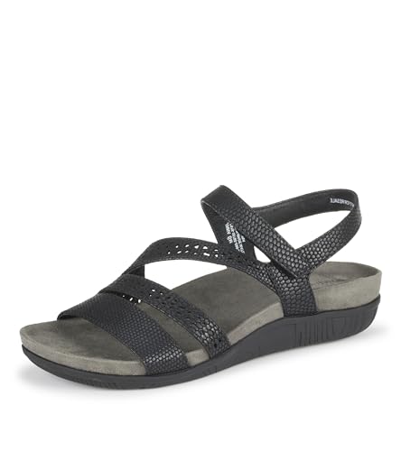 BareTraps JINNA Womens Sandals Black Lizard Size 7.5 M