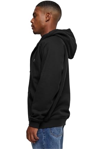 Urban Classics Tb014C-Zip Hoody, Felpa Con Cappuccio Uomo, Nero, S - 4