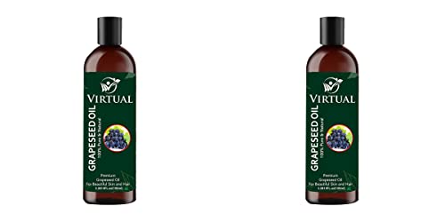 Image of VIRTUAL Pure Essential Oil For Stronger Hair, Body Skin Care, Moisturizing Dry Skin, Eyelash & Nails Cold Pressed Oil With No Mineral & Silicones