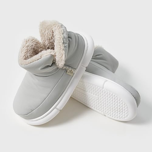 utune Slipper Boots for Women Fuzzy Bootie Slippers Winter Warm Slippers Indoor Outdoor Ankle Slippers2
