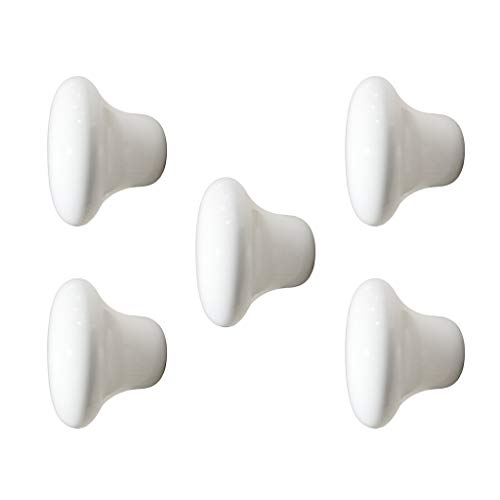 Dolity 5 puxadores de cerâmica para porta, maçaneta de gaveta, armário de cozinha, puxador de gaveta