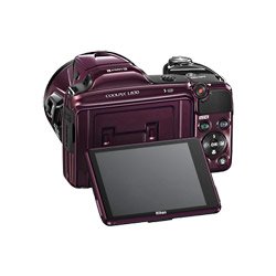 Image of Nikon Coolpix L830 16 MP Point and Shoot Camera (Plum) with 34x Optical Zoom, Memory Card and Camera Case