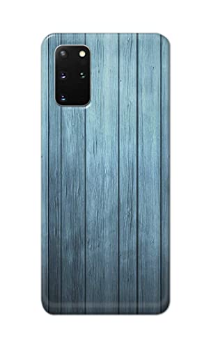 Image of Printed Hard Back Cover Case for Samsung Galaxy S20 Plus | S20+ 4G | Samsung S20+ 5G Back Cover (Wooden Blue) -1302