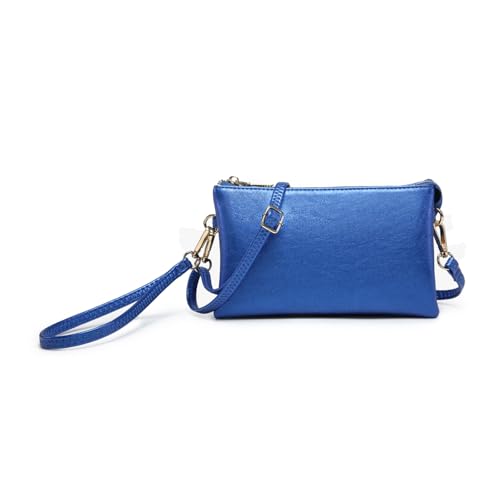 Image of JEN & CO. Riley Crossbody Bags for Women Vegan Leather Wristlet Clutch Wallet Purses Handbags with 2 Straps