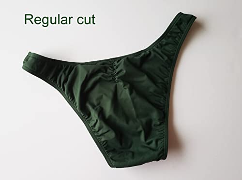 Amber Competition Bikinis NPC,IFBB,WBFF Men's Bodybuilding Posing Trunks/Posing Fitness Suit - Army Green Color4