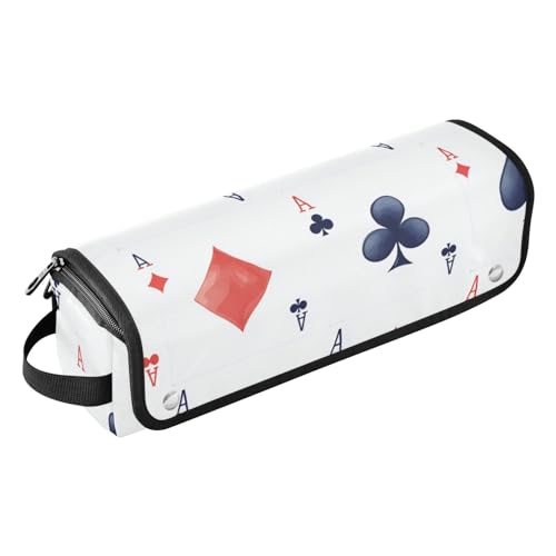 Bolso de viaje y alfombra resistente al calor para herramientas de cabello, organizador de gran capacidad para planchas, rizadores y secadores de pelo, diseño divertido, blanco frío miniatura 1