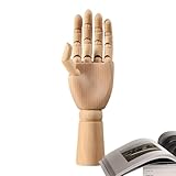 Schaufensterpuppe aus Holz, geteilte Fingerskulptur, bewegliche Künstlerfigur | Premium-Hartholz-Gelenkwerkzeugstück, vielseitiges Zeichen-Referenzdisplay für Klassenzimmer, Heimstudio