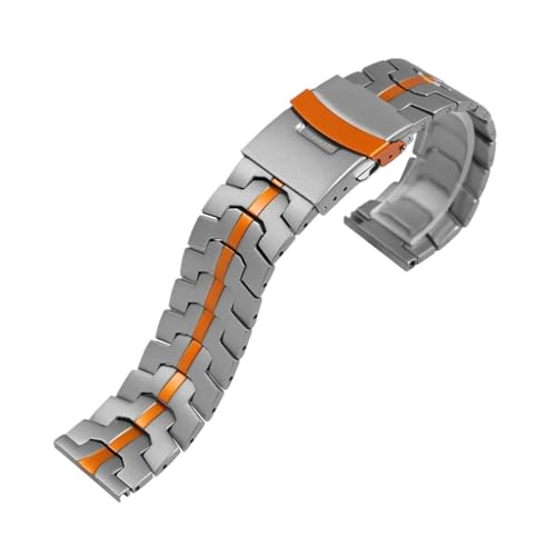 [PLYYQZM] 22 �~�����[�g���X�e�����X�|�o���h,�ɍ��� Hua wei GT6 GT5 Pro 46mm Ultimate 2 ���^���u���X���b�g,�ɍ��� Hua wei Watch 5 4 �������X�g�o���h�ɓK��(Titanium orange