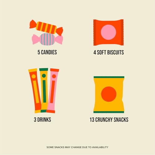 image for Seconde Nature Korean Snack Box 25 Count - Variety of Individually Wra
