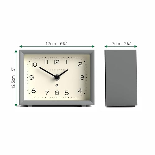 Miniatura 4 de Newgate Henry Reloj De Escritorio Diseño Rectangular Contemporáneo Gris Pijo Monjas Fáciles De Leer Estilo Moderno Para Escritorio, Mesa, Estantería O Mesita De Noche