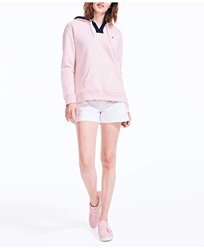 Nautica Womens Nautica Women's Classic Fit Split Neck Hoodie Hooded Sweatshirt, Sepia Rose, Xx-Large Us #TOP1