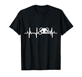 I Love Pandas Heartbeat ECG T Shirt
