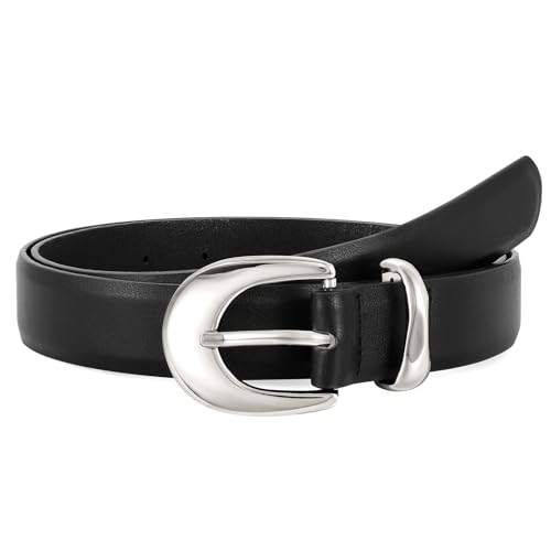 JASGOOD Women Leather Belt Fashion Women Belt Ladies Casual PU Leather Belt for Jeans Pants Dress