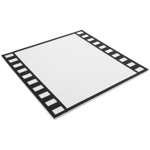LIFKICH 壁掛け用フェルトマット 40x40cm 白 自己粘着式 フィルムストリップの壁飾り 教室用フェルトマット 写真展示可能 ホームデコレーション向け レトロクリエイティブなデザインの商品画像（Amazon）