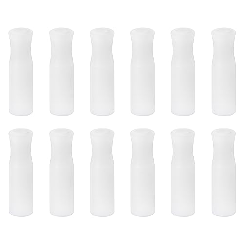 uxcell 12 puntas de silicona para pitillos reutilizables miniatura 1