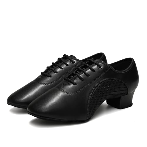 Women Latin Dance Shoes Lace-up Ballroom Modern Salsa Practice Teaching Rhythm Professional Performance Dance Shoes, Model LHD-28012