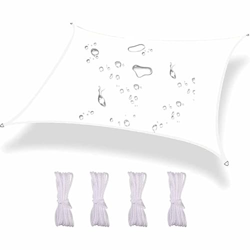 Voile d'ombrage imperméable rectangulaire en textile haute densité