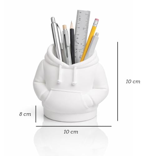 Image of Deskart Stylish 3D Printed Hoodie Shape Pen Holder | Unique Plastic Desk Organizer Stand Made with PLA Material for Office Desk and Study Table for Kids Gifting
