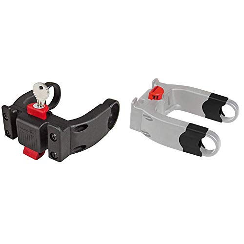 KlickFix Zubehör Lenkeradapter E mit Schlos Schwarz (Model 0211EBL), One Size mit Schloss & Distanz-Set E 25mm Zubehör, schwarz, One Size