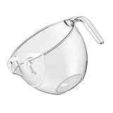 Ipetboom Reiswaschsieb mit Griff Praktische Siebschale für Gemüse Vielseitig Einsetzbar Langlebig und Zeitsparend für Reis und Gemüse Transparent