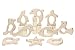 Penta Angel 10Pcs Baby Wood Teething Rings Pain Relief Natural Wood Teething Toys Wooden Teether Animals for Infant Toddler, Turtles Swallows Dolphins Starfish Pigeons Birds Woodpeckers Fish Turtle(A)