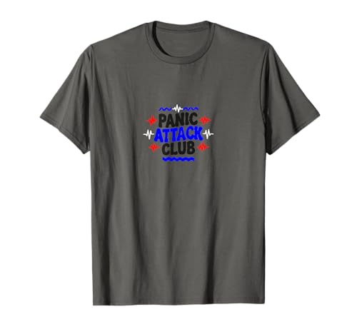 Photo de Panic Attack Club - Graphique Minimaliste ironique T-Shirt