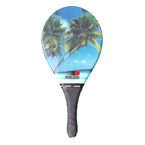 Raquete de Frescobol Profissional Fibra (Coqueiro Verde)