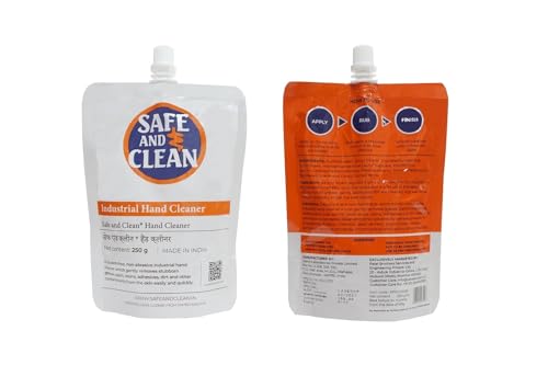 Image of SAFE AND CLEAN Industrial Hand Cleaner 250 Gram (Pack of 1)