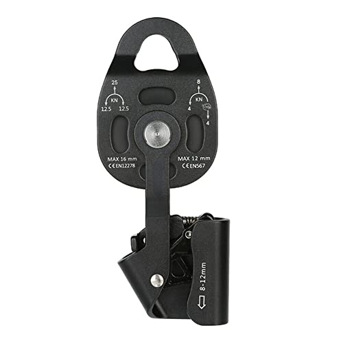 ansu Poulie autobloquante pour système de levage de charges lourdes (noir)