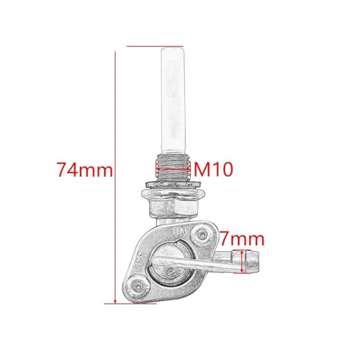 Robinet carburant M10x1.25 interrupteur marche arrêt reservoir moto